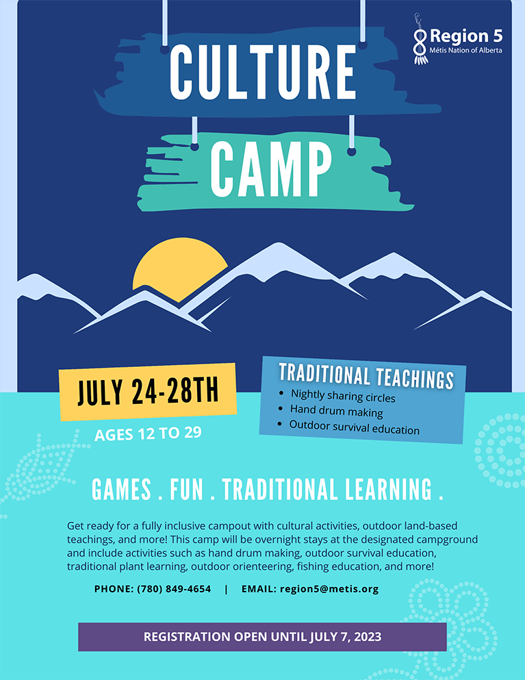 July 24-28th 2023 Culture Camp poster